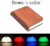 Creative 3D Folding LED Night Light RGB Color USB Recharge Wooden Book Lights Decor Bedroom Table Lamp for Kid Brithday Gift Hot