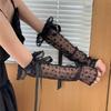 Bow Knot Lolita Arm Sleeve Lace Wrist Cuffs Versatile Fake Sleeves Cuffs  Stage Performance