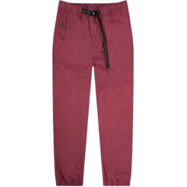 Nike Solid Color Mid-Rise Cuffed Casual Pants Women bottoms Red CD6792-671 XL