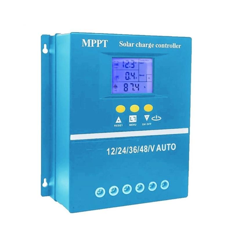 

High Efficiency 60A Solar Controllers Auto Detects 12V/24V Systems Waterproof ABS Construction Real Time LCD Monitoring 1