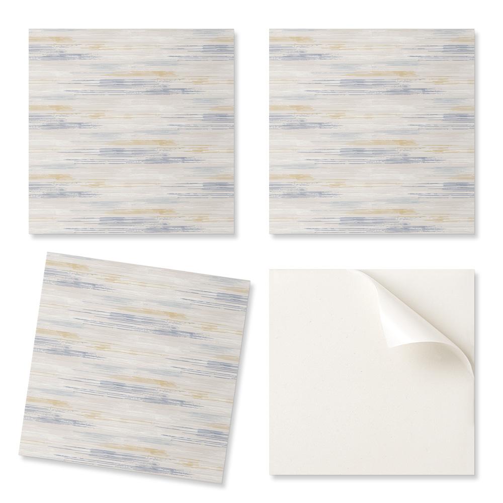 Decorative Wall Tiles Self-Adhesive Vinyl Abstract Textured Stripes 20x20x20 cm