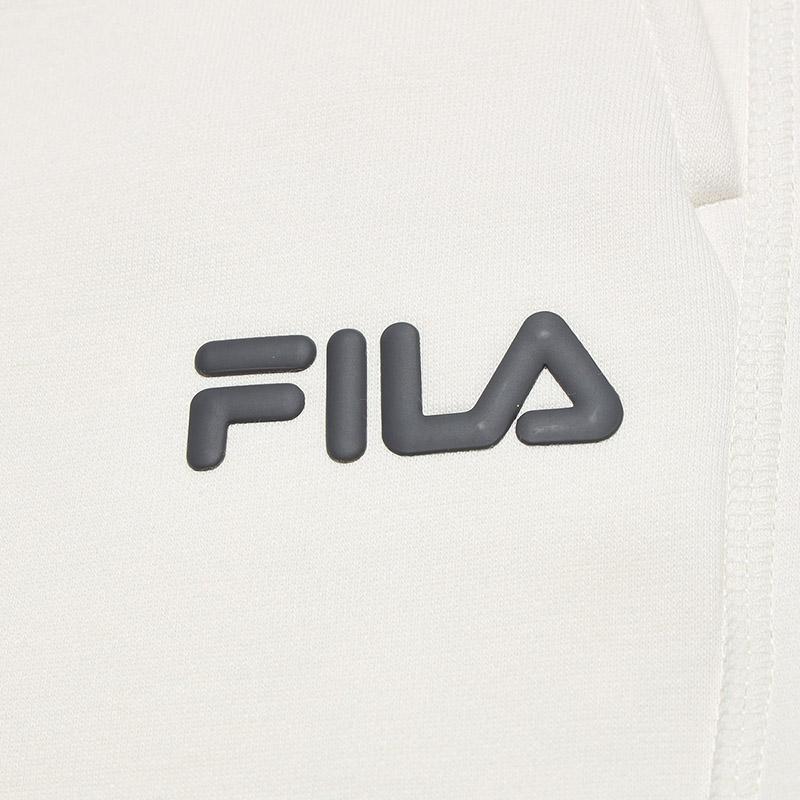FILA Original Drawstring Womens Fleece Sweatpants Fashion Simple Warm Loose Straight Leg Knit Casual Pants Women bottoms Steam-White F51W549602FIV