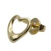 Used TIFFANY&Co. Pierce Open heart K18 yellow gold 2.5g Yellow Gold El Saperetti