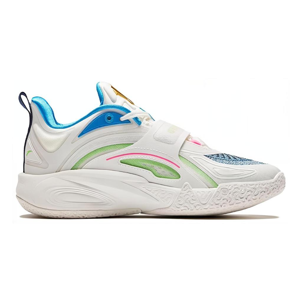 Anta Kai 1 Playoffs Home (GS) Kids Sneakers White Blue Dark-Blue 312431199-2