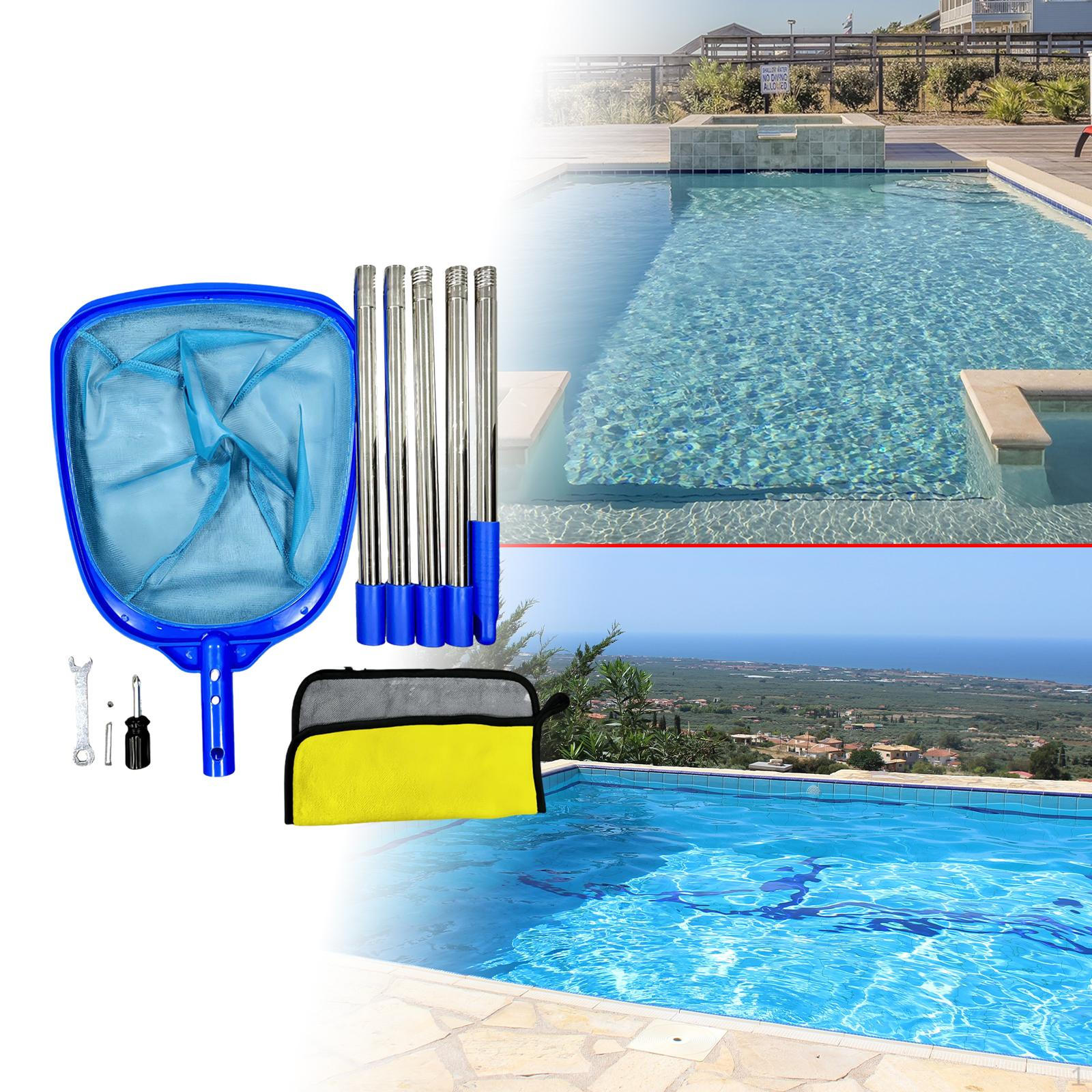 

Сачок для листьев для бассейна Чистка бассейнов Долговечность Профессиональный Практичный Эффективный Сбор мусора with 5 Section Pole