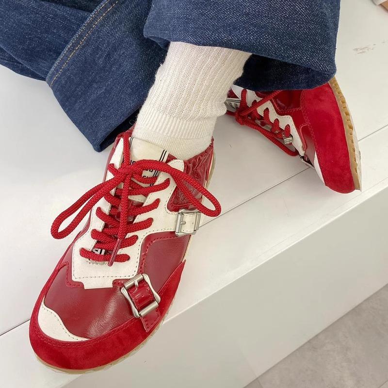 Color matching breathable net casual board shoes flat shoes 2025 spring and summer round head retro lightweight fashion Forrest Gump shoes sports shoe