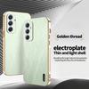 Per Samsung Galaxy A57 A56 A55 A54 A53 A52 A51 A Custodia per Telefono con Protezione Totale Lenti con Texture Filo d'Oro e Anti-Impronte
