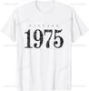 50th Birthday Gifts Men Women 50 Years Old Vintage 1975 Party T-Shirt Women Men Clothing Streetwear Graphic T Shirts Tops