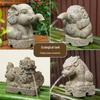 Ornament Ecologic pentru Stag cu Absorbție a Apei și Pompă de Circulație pentru Acvariu Exterior și Fântână