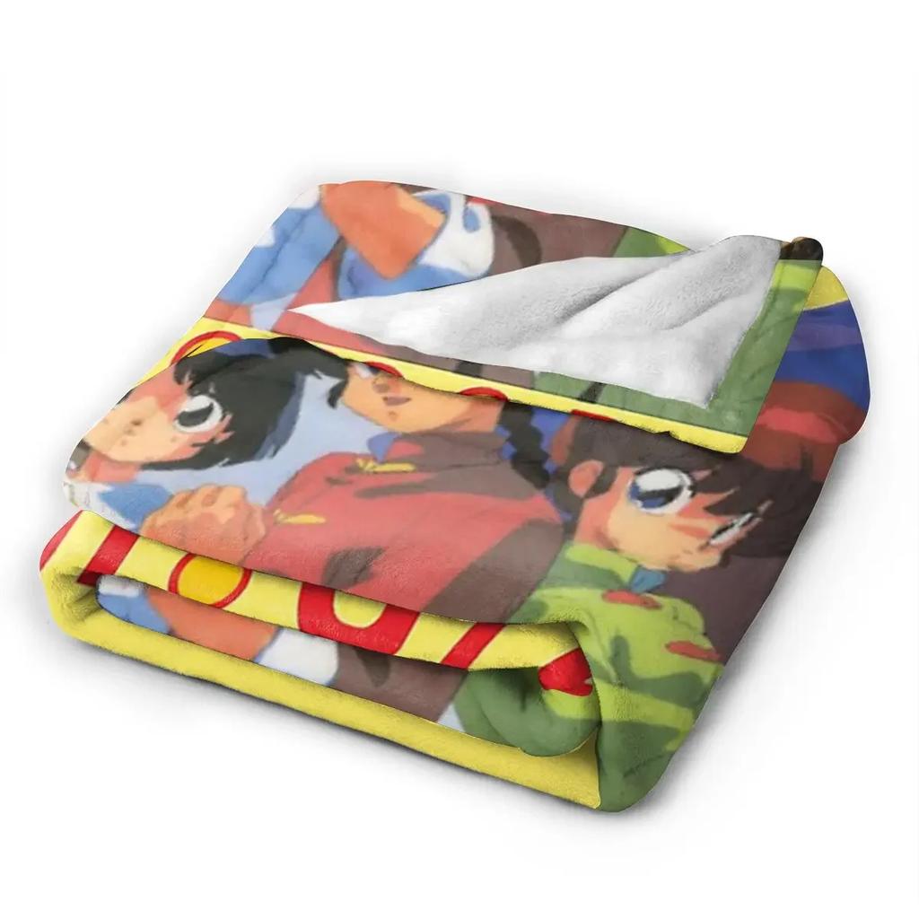 Ranma 1/2 Saotome Pig Girls  Blanket Soft Warm Flannel Throw Blanket Plush for Bed Living Room Picnic Travel Home Sofa
