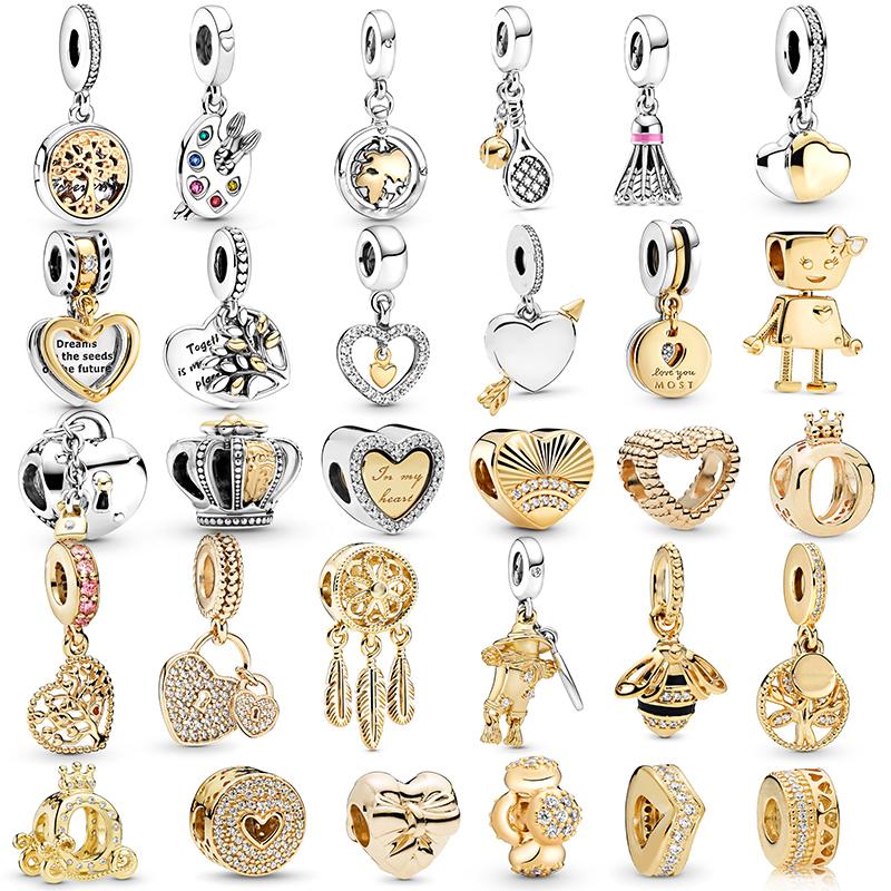 

Золотой цвет Жизнь Дерева Торт День Рождения Шарм Бусины Подходят Оригинальные Подвески Своими Руками Браслеты Ожерелья Для Женских Украшений