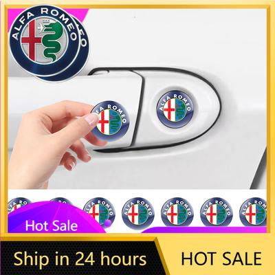 Car Stickers For Alfa Romeo 2/5/10pcs Car Door Lock Keyhole Protection Stickers Emblem For Alfa Romeo 159 Giulietta Giulia 147 M