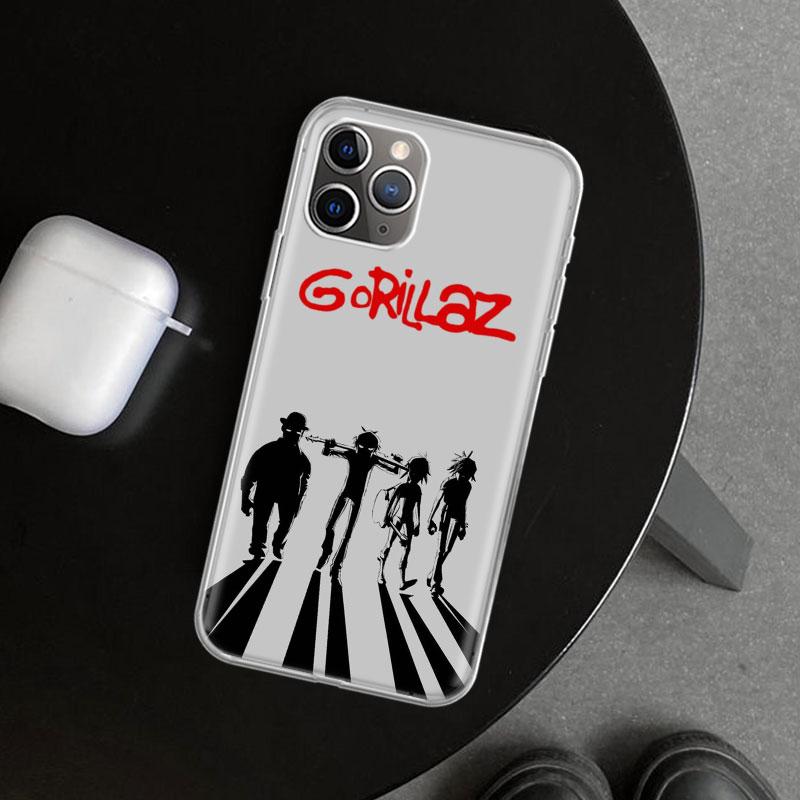 Gorillaz Anime Phone Case Cover for iPhone 18 11 12 13 Mini 14 15 Plus 16 Pro Max 17 Air 7 8 + SE Art Customized Fundas 11 12 13 Mi