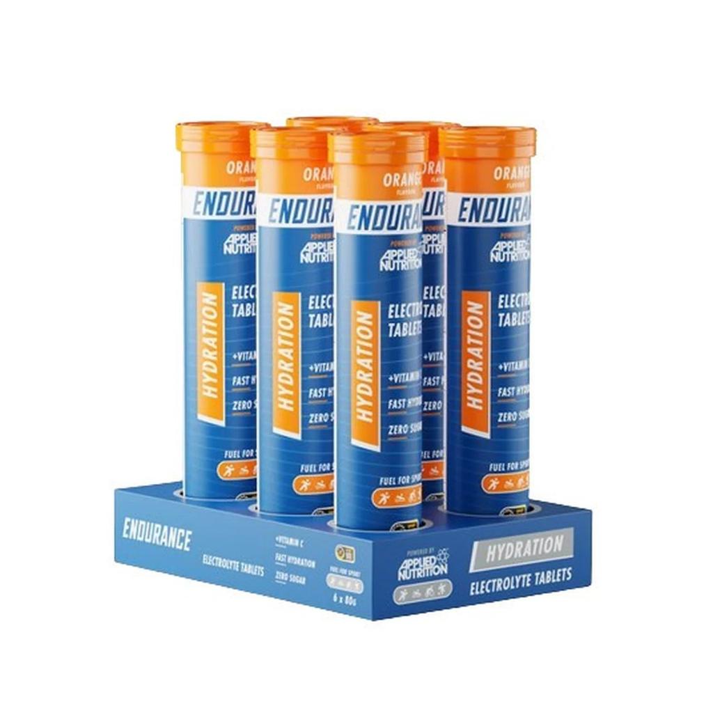 Endurance Hydration Electrolyte Effervescent Tablets, Orange - 6 X 20 Tabs