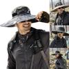 Men's Summer Outdoor Casual Sunhat Oversized Brim UV Protection Hat Outing Sports Fishing Hat