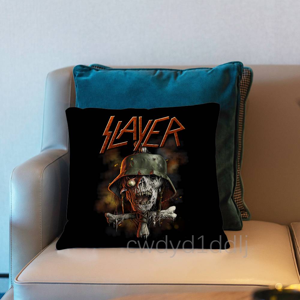 SSlayer Heavy Metal Razors Edge Pillow Case Short Plush Sofa Decorative Gift Home Doublesided Printing Cushio