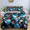 Hot Style Soft Bedding Set 3d Digital Skull Printing 2_3pcs Duvet Cover Set with Zipper Single Twin Double Full Queen King