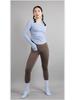 Women's 2025 Nude-Feel Yoga Set: Chest-Pad, Finger-Hole, Slim-Fit, Long Sleeve
