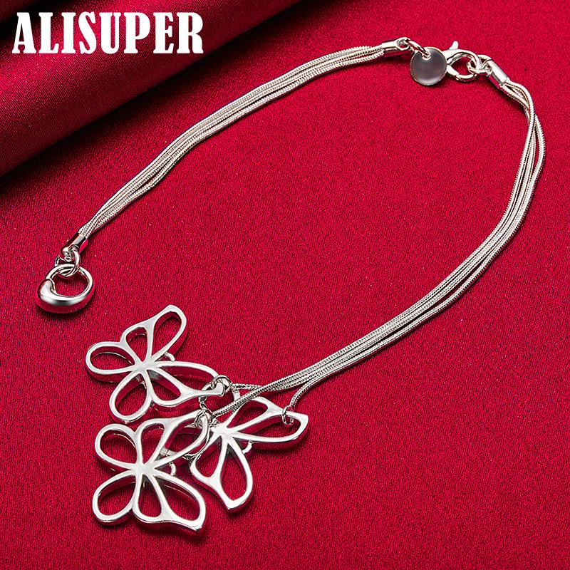 Bijoux de bracelet papillon en argent sterling 925