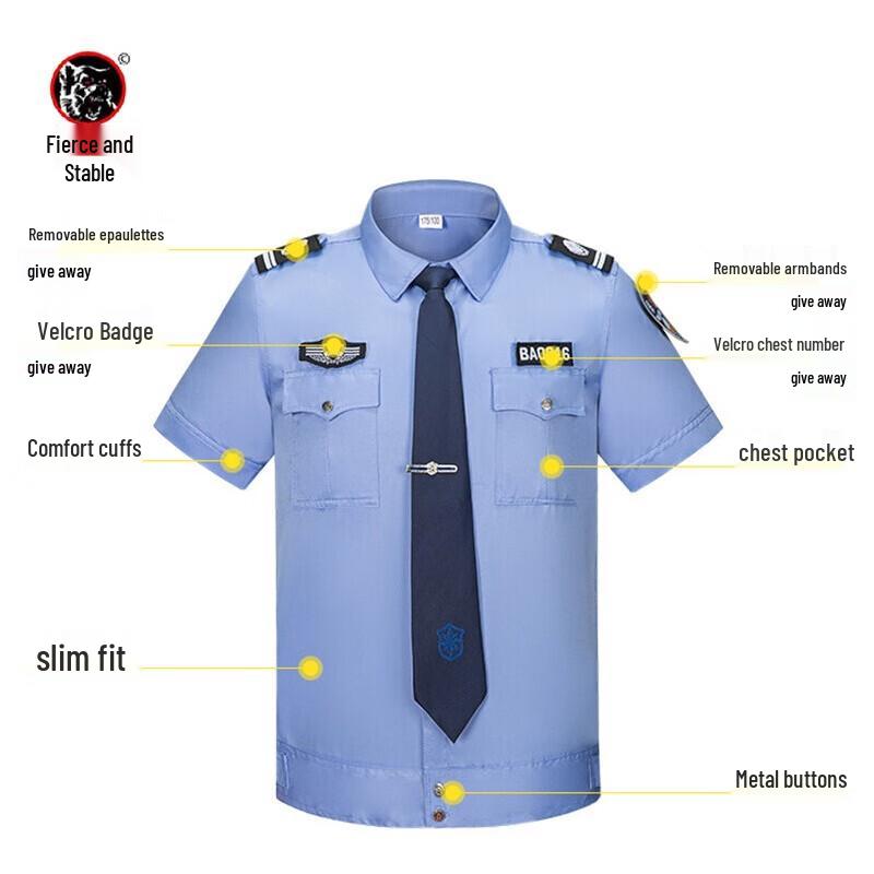 Hanlang Security Uniform Short Sleeve Top XL