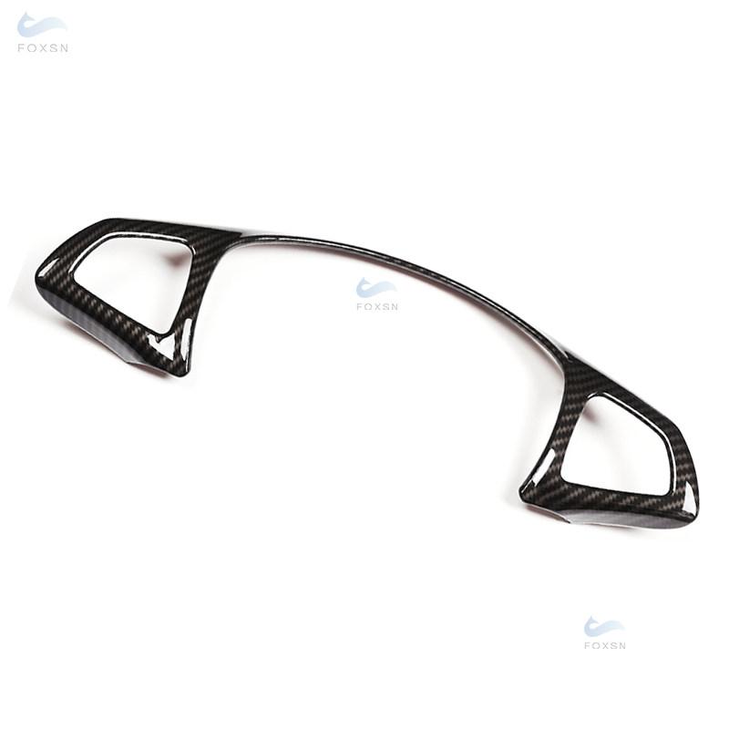 Für Mercedes Benz C E GLC CLA Klasse W205 W213 X253 Lenkradrahmen-Abdeckung Verkleidung mit Carbonfaser-Textur