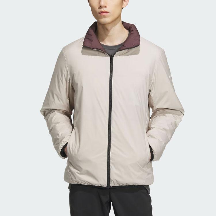 Adidas 3-In-1 Rain.Rdy Reversible Logo Outdoor Waterproof Sports Down Liner Jacket Men Jacket Beige IL8969