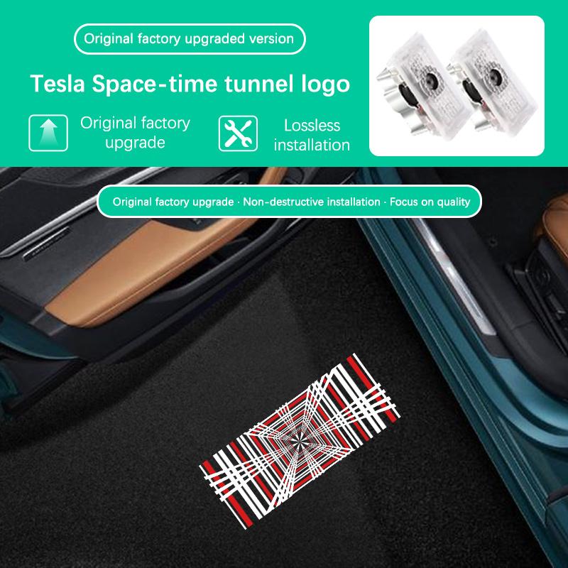 

LED Car Door Ghost Shadow Welcome Logo Projector Lights Accessories For Tesla Model 3 Model S Model Y Model X 2PCS