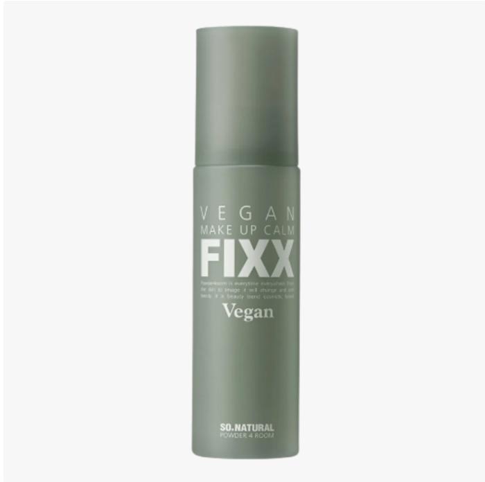 So Natural Vegan Makeup Calm Fixer 100ml – Korean Setting Spray with Centella & Houttuynia for Sensitive Skin (Forest Scented)