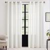 Finished Gauze Curtain, Semi-Blackout, Nordic Style White Yarn, Vertical Stripe, Phantom Yarn, Bedroom Bay Window, Blinds, Curtains