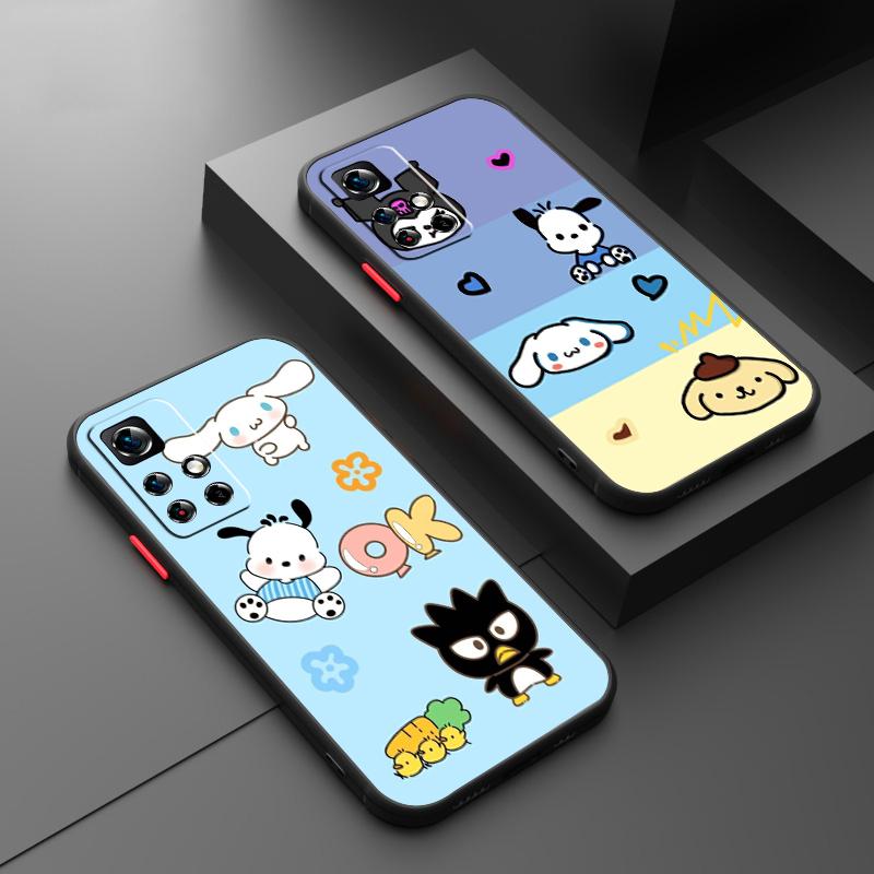 

Sanrio Cute Pacha FDog Cartoon Frosted Translucent For Redmi 7A 7 8 8A 9A 9C 9AT 9 9T 10X 10A 10C 10 11A A1 K40 5G Back Redmi 10 5G