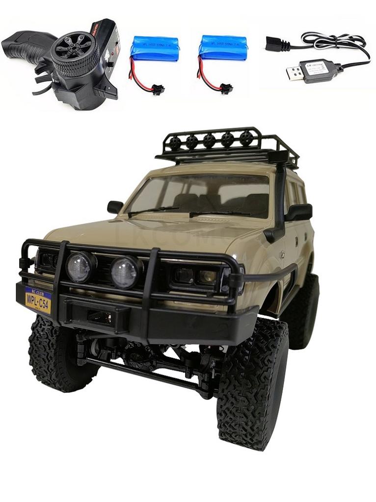 WPL C54-1 4WD 2.4G Off-road Car LC80 Remote Control Car RC Crawler Buggy Moving Machine Kids Battery Powered Cars Boys Gift