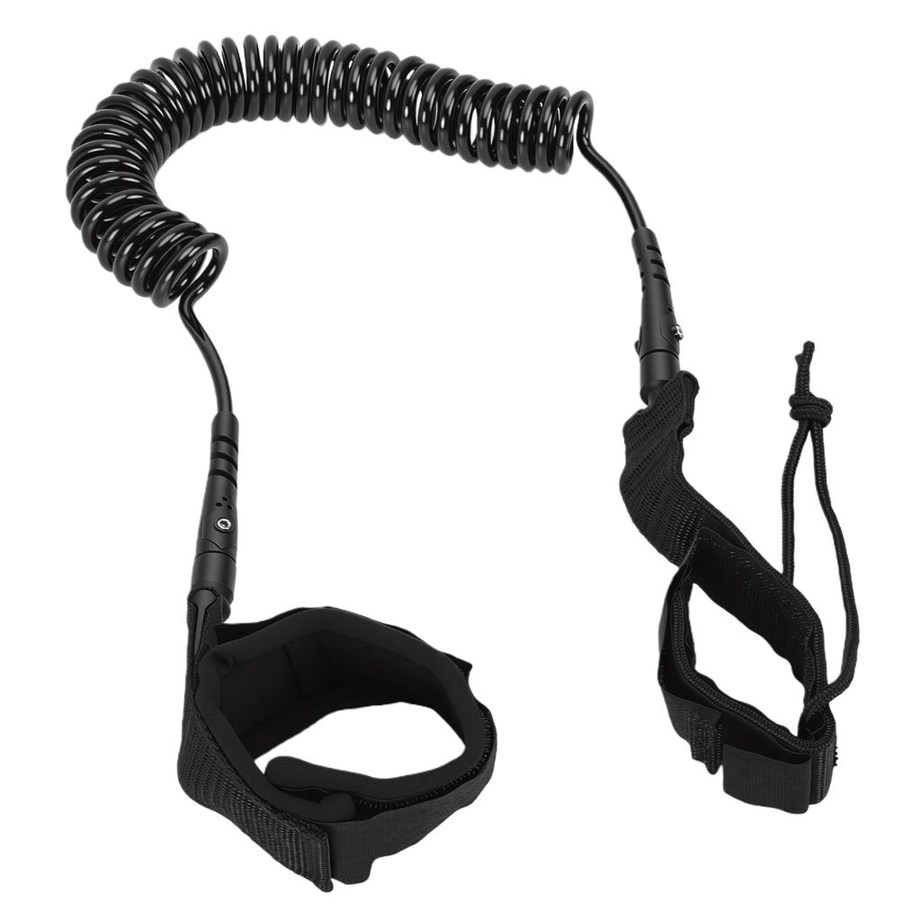 Ankle Surfboard Leash TPU Nylon 9.8FT Coiled Stand Up Paddle Board Leash Leg Rope for Shortboard Longboard