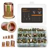Nut Assortment Kit (240 Pcs) Metric Rivnut Threaded Insert  Includes M3, , M5, M6, M8, M10, M12 Flat Head Erts