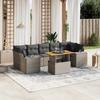 VidaXL Garden Lounge Set with Cushions 8 Pcs, Patio Sofas, Patio Furniture Set, Outdoor Furniture, Grey 3272551