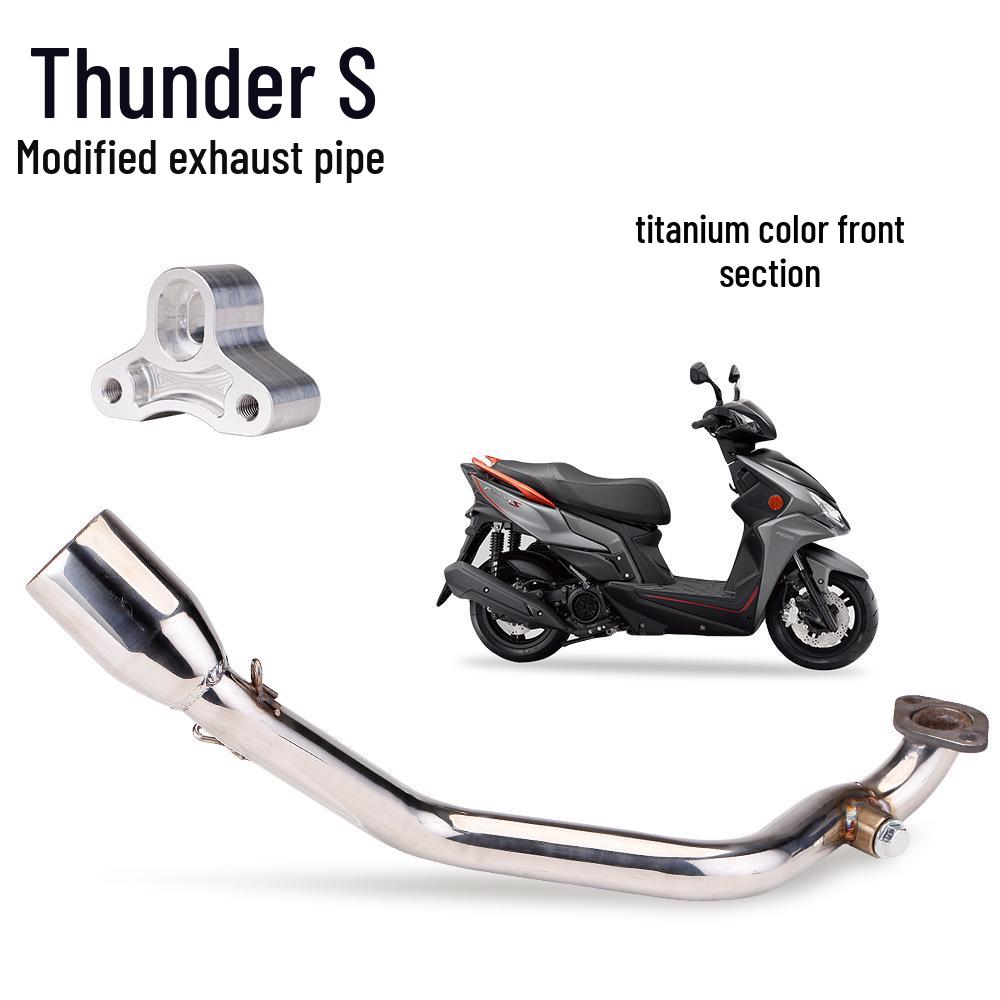 Kymco Thunder S RACING Exhaust Mod: Direct-Fit Tail Section for 17-21 Scooters