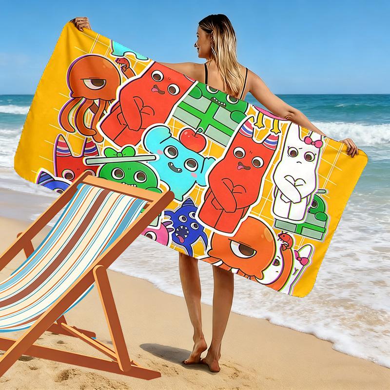 Garten of Banban Print Beach Towel, Large Soft Quick Dry Towel for Beach Camping Swimming