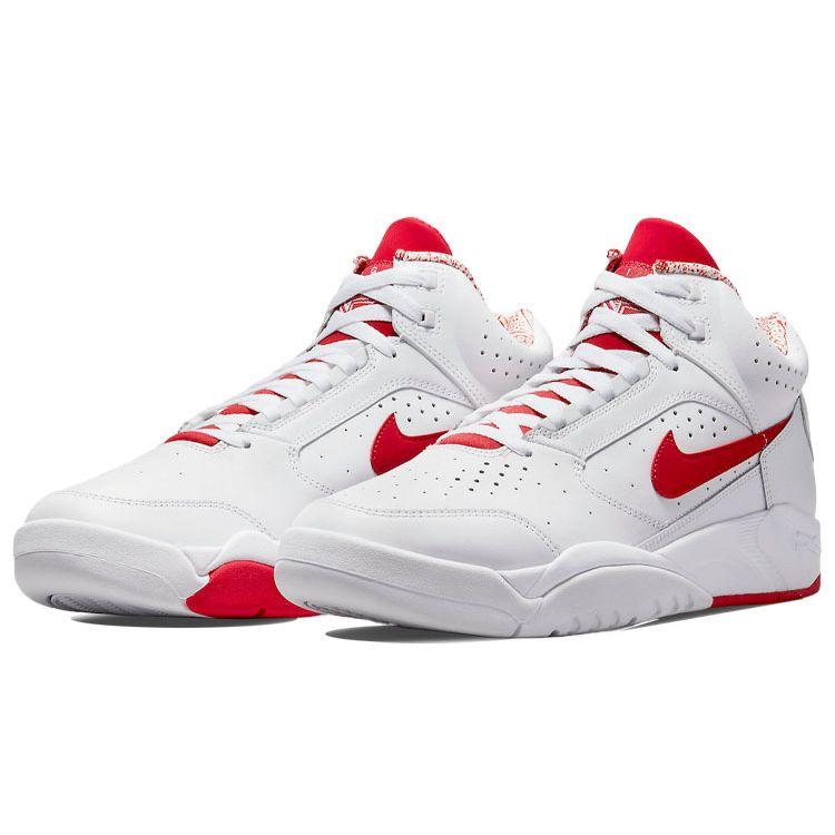 Nike Air Flight Lite Mid Bílá Univerzitní Červená Pánské Tenisky DJ2518-101
