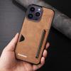 Retro Card Holder Phone Case for iPhone 17 16 15 14 13 12 11 Pro Max 16E Air XS XR SE 7 8 Plus Busines Wallet PU Leather Cover