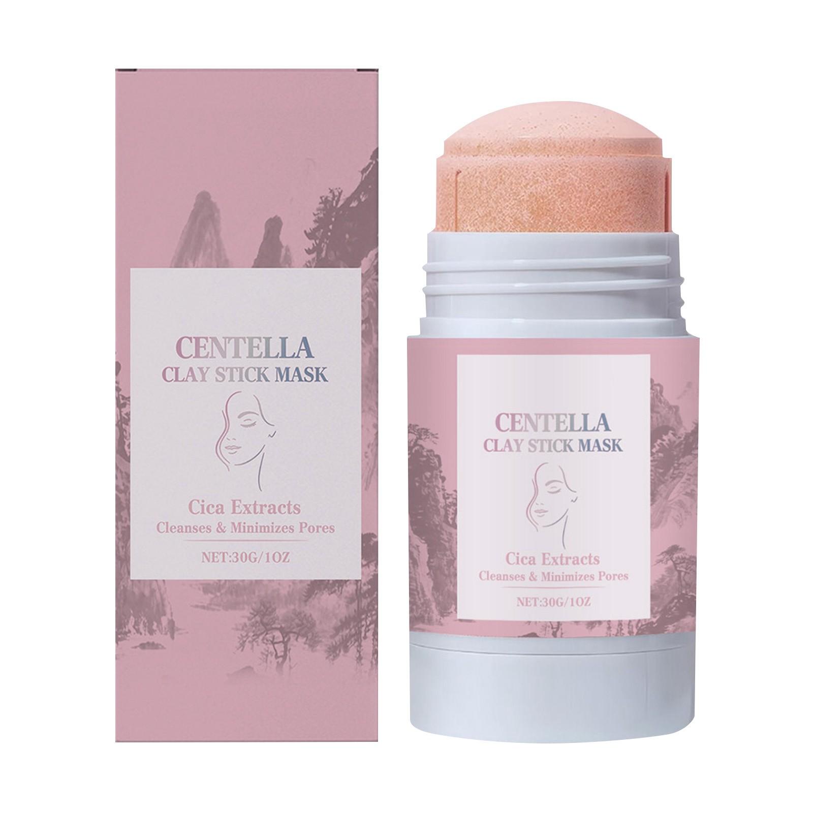 

Грязевая маска-стик с центеллой азиатской, глубоко очищающая маска-стик, увлажняющая маска для нанесения, подходит для всех типов кожи One Size белый