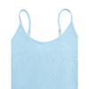 VEZFAA Women's Fashion Summer Spring Solid Color Print Sleeveless Suspenders High Waist Casual Dresses