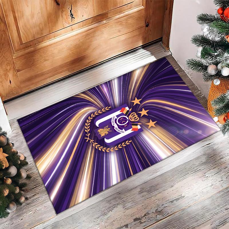 Anderlecht FC Soccer Football Pattern Soft Area Rug Non Slip Indoor Floor Carpet Sports Decor Mat for Bedroom