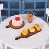 10/50/100pcs Mini Wooden Cutting Board Dollhouse Cutting Board Wood Chopping Charcuterie Paddle for Scene Setting