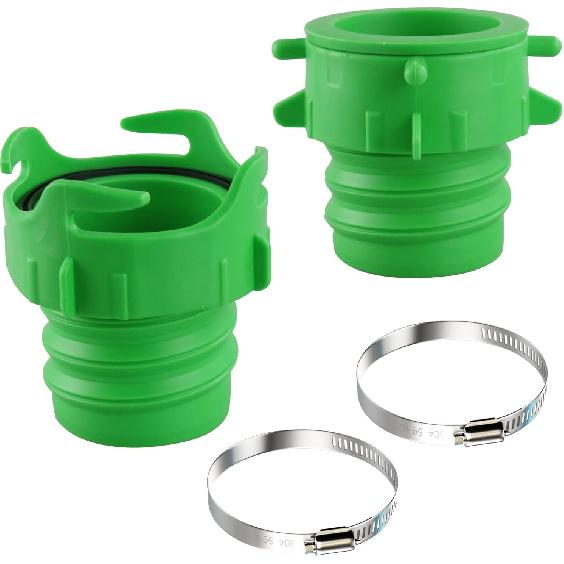 Camper & RV Sewer Hose Fitting Adapter, Upgrade And Lengthen The Connection Part, Quickly Connects 2 RV Sewer Hoses, Including Lug Connector Fitting
