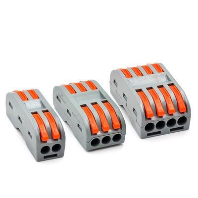 3 Pieces of PCT-222 Quick Terminal Block PCT-223 Wire Connector Two-three-in-three-out Press and Wire To Connector