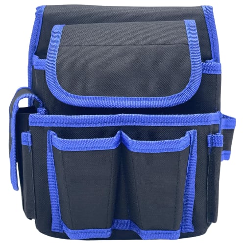 Wezomito Tool Bag, Waist Bag, Nail Bag, Tool Storage Bag with Belt, Multi-functional Pockets, Large Capacity Storage, Water-Repellent, Lightweight, Id