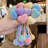 2 Stück Neue Niedliche Bunte Beflockte Herzform Prinzessin Kopfschmuck Kinder Elastische Haarbänder Kinder Haarseile Mädchen Haaraccessoires