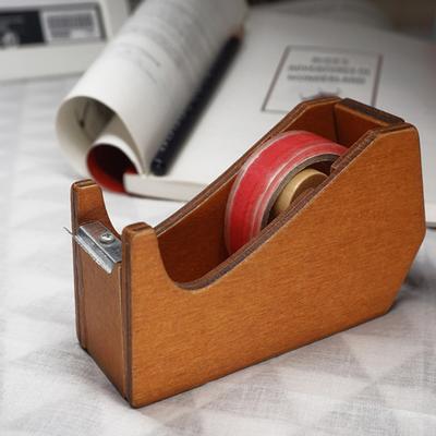 Yousheng Wooden Tape Cutter Desktop Tape Dispenser Animal Shaped Squirrel Whale Design Ergonomic Easy Cut Tape Holder for Office Home School Storage
