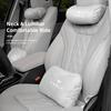 Car Seat Headrest Suede Soft Pillow Waist Cushion Lumbar Support For Model 3 Model S Model X Model Y Cybertruck Roadster