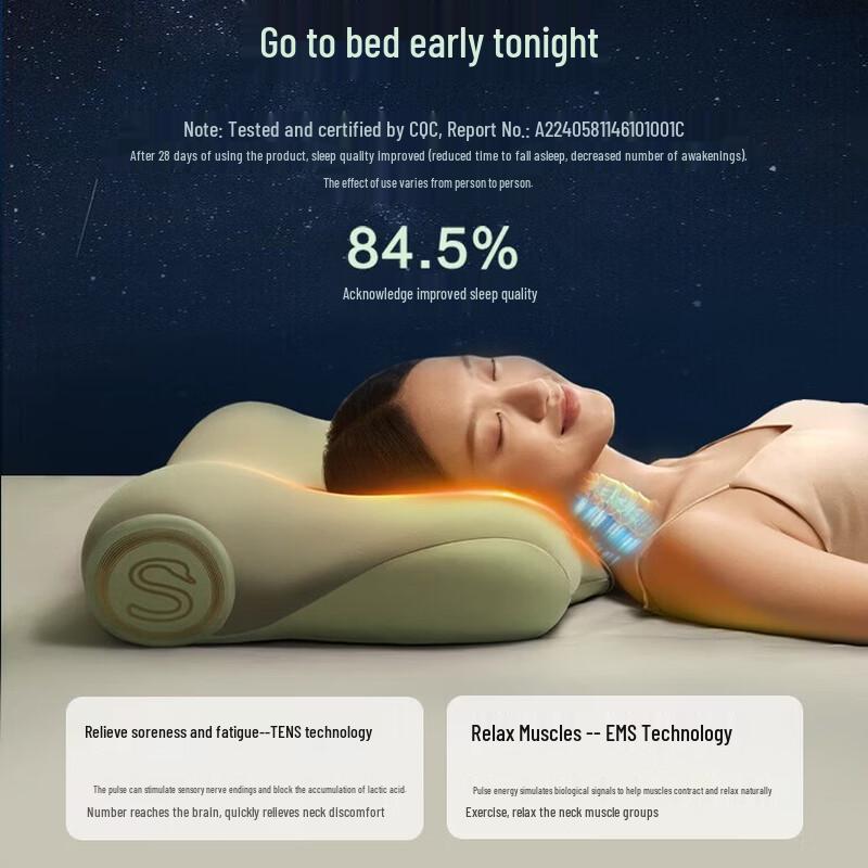 SKG Cervical Spine Heating Massage Pillow CN plug (adapter included)