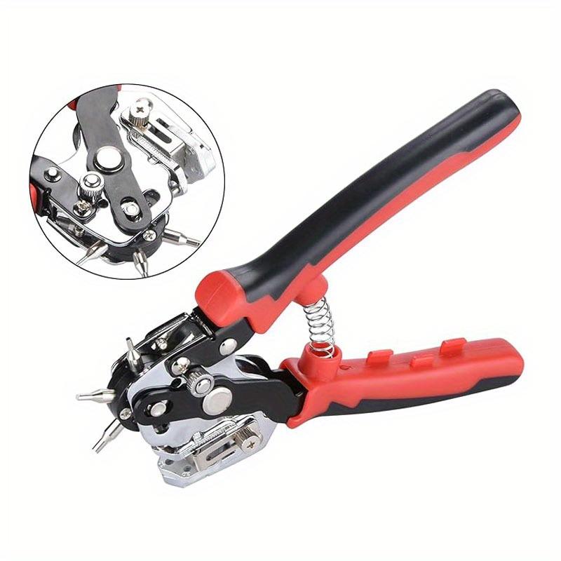 Leather Hole Punch Pliers for DIY Crafts/Belts/Watch Straps/Thin-Iron-Sheets/Paper-Cards Heavy Duty